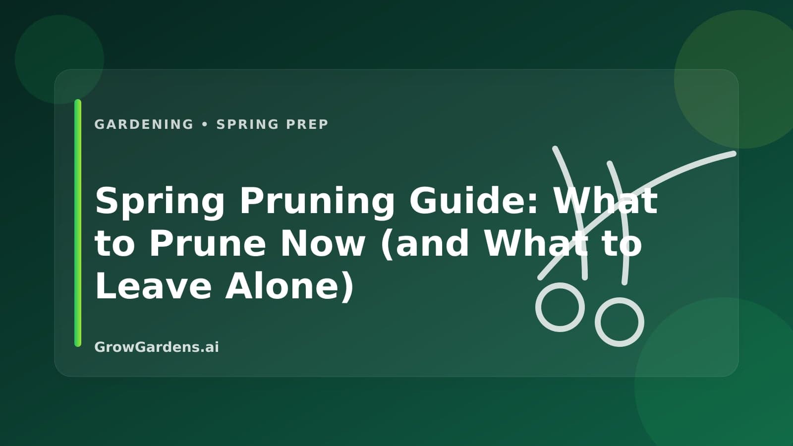 Spring Pruning Guide: What to Prune Now (and What to Leave Alone) hero image