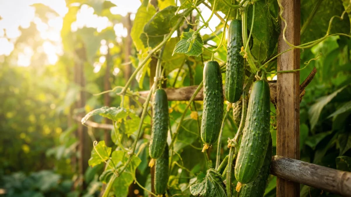5 Easy DIY Trellis Ideas for Cucumbers and Climbing Veggies hero image