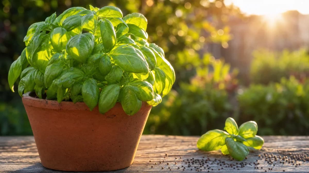 How to Grow Massive, Bushy Basil from Seed hero image