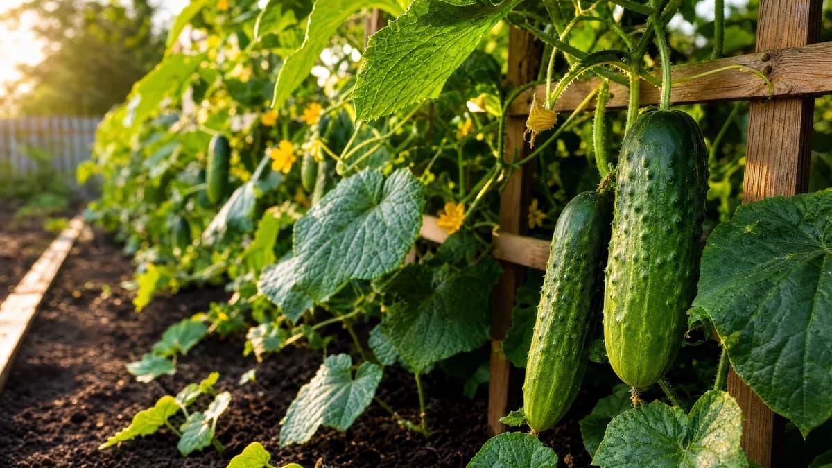 The Complete Guide to Growing Cucumbers from Seed in Your Home Garden hero image