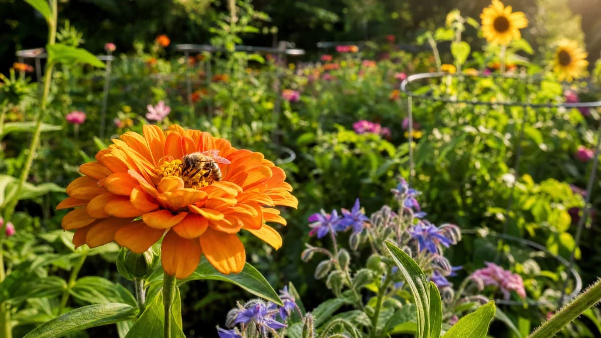 How to Attract Pollinators to Your Vegetable Garden hero image