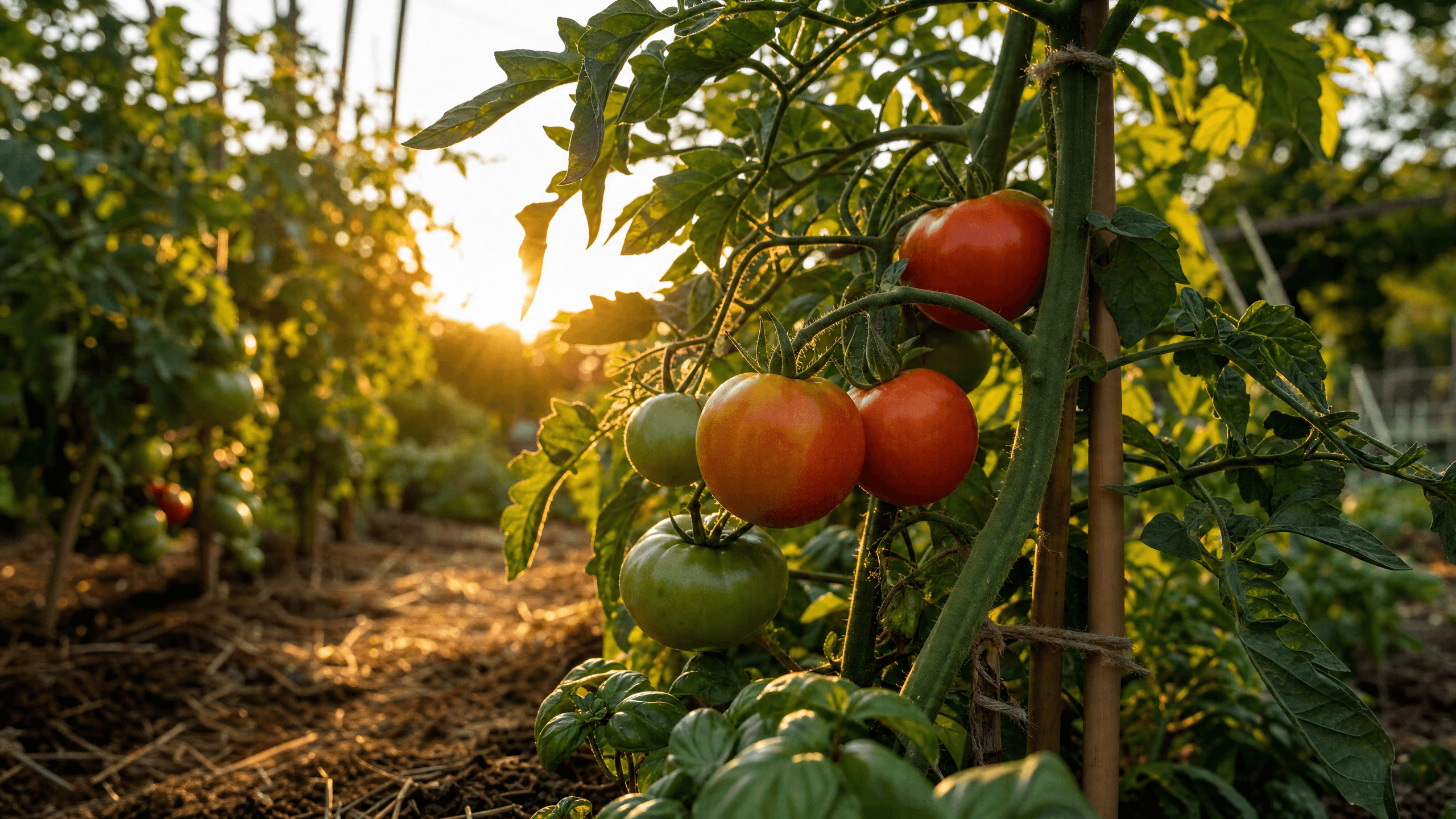 Early Summer Tomato Care: Pruning, Staking, and Fertilizing for Maximum Yield hero image